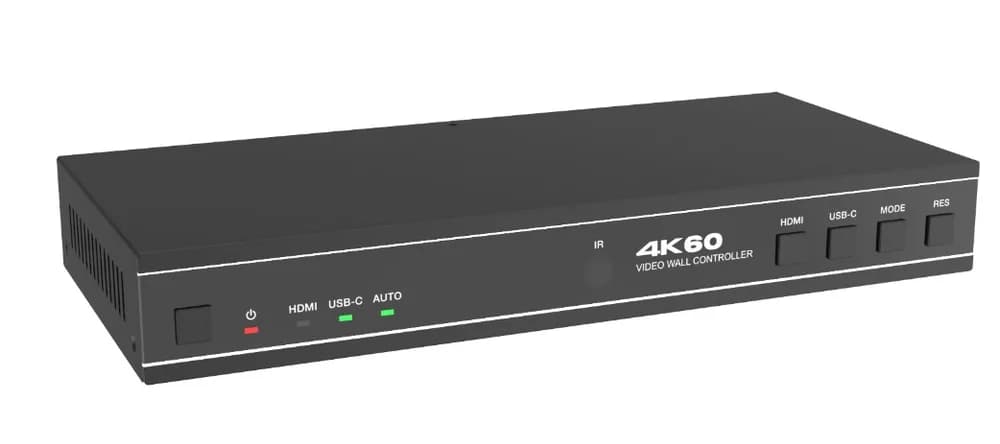 Controller Video-Wall 2x2,4x1,1x4,3x1,1x3,2x1,1x2, Intrari: 1xHDMI2.0/1xUSB-C, 4K@60Hz 4:4:4,HDCP2.2,RS232, telecomanda