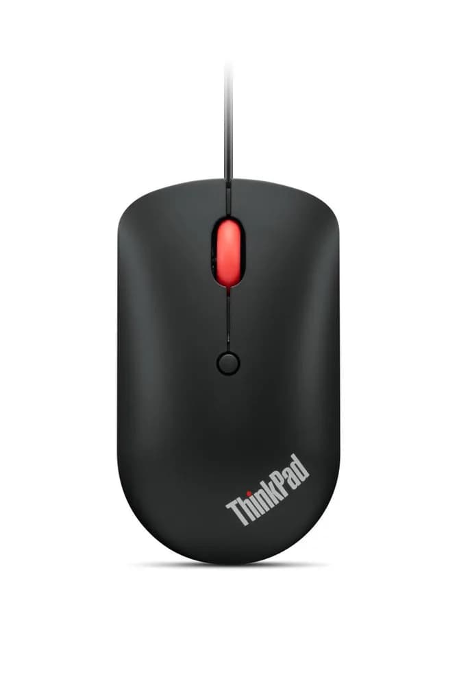 Mouse LENOVO ThinkPad USB-C Wired Compact Mouse, 2400 dpi, Negru — miniatură