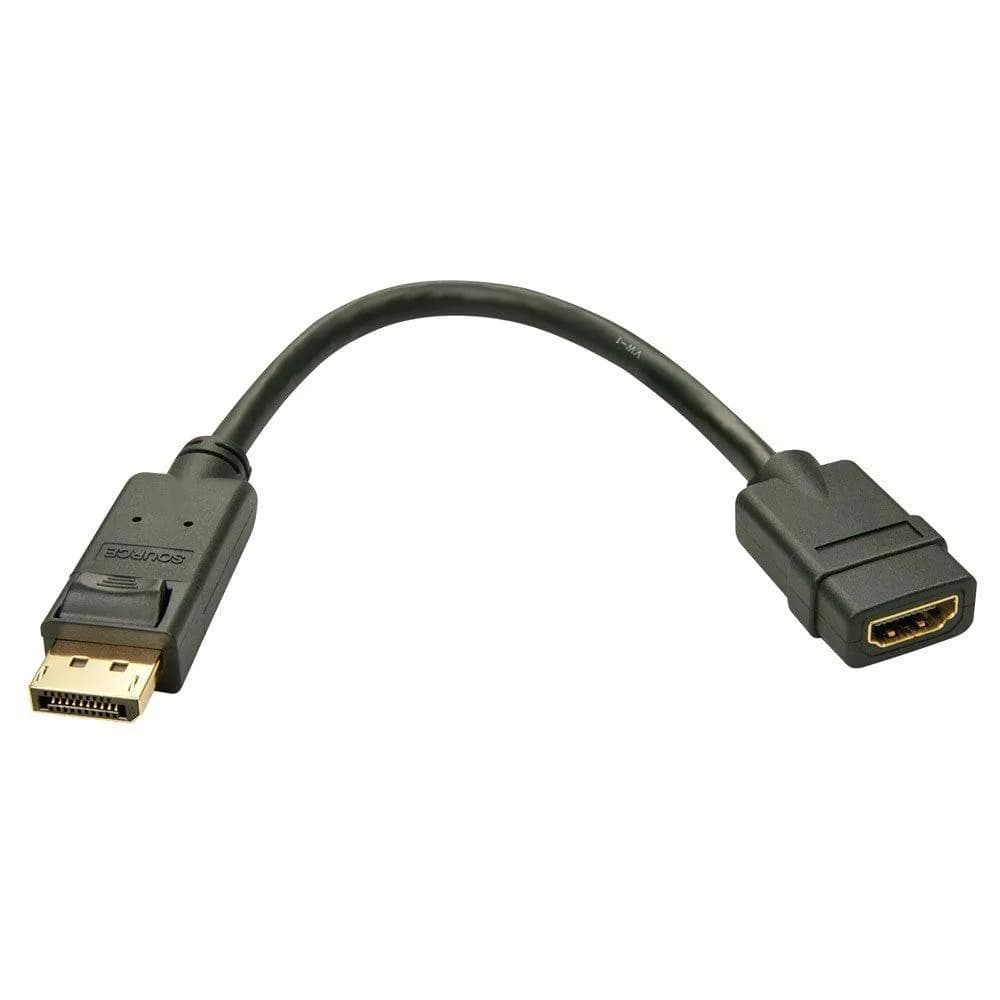 Adaptor Lindy LY-41005, DisplayPort 1.2 to HDMI 1.3, negru — miniatură