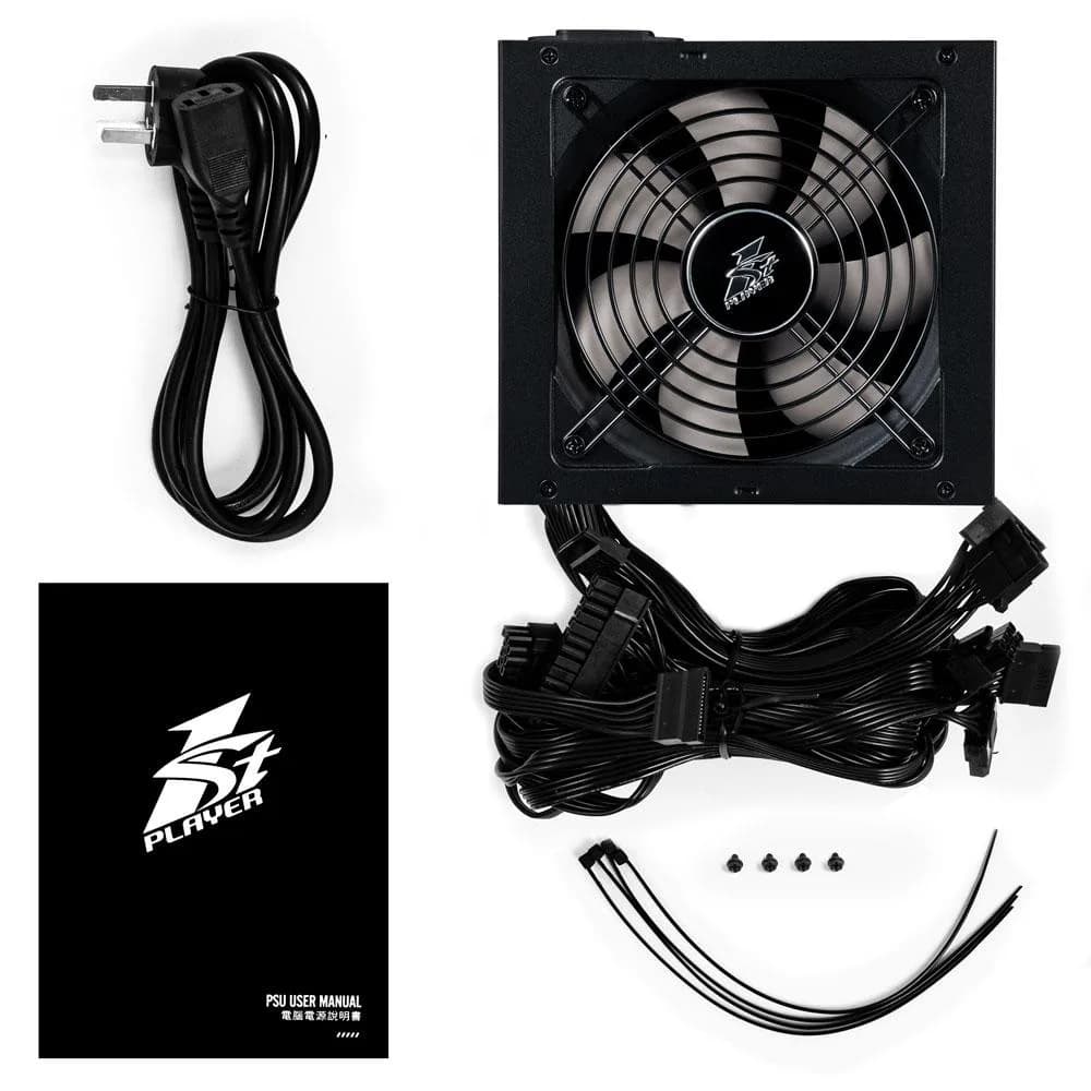 Sursa 1stPLAYER DK PREMIUM, 80 PLUS Bronze, 800 W — miniatură