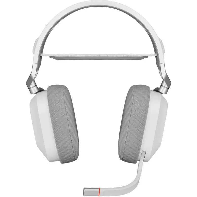 Casti Gaming Head-band Corsair HS80 RGB, Wireless, Alb — miniatură