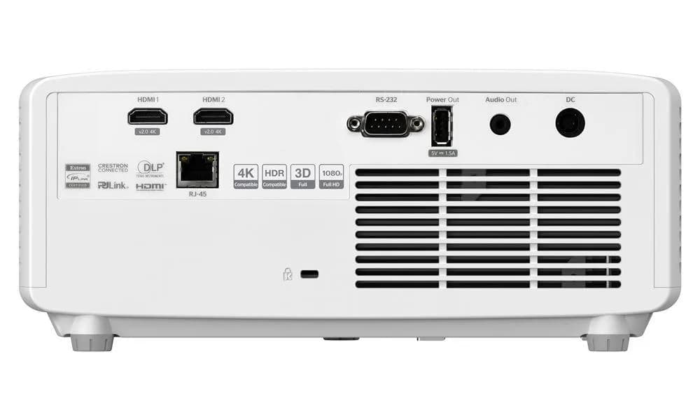 Videoproiector Optoma ZH420, FHD 1920* 1080, 4.300 lumeni, 300.000:1/ contrast dinamic 2.000.000:1, 16:9/ 4:3/ 16:10, +/-30°, dimensiune maxima imagine 322", laser 30.000 ore, distanta maxima de proiectie 8 m, zoom 1.3, 2* HDMI, Audio 3.5mm, USB-A power 1.5A, RS232, RJ45, 29- 36 dB, Full 3D — miniatură