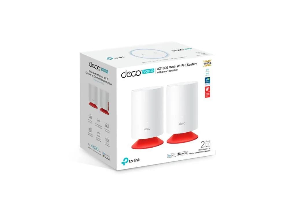 Router wireless TP-LINK Deco Voice X20, WIFI 6, Mesh, Dual Band — miniatură