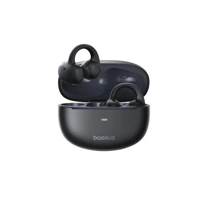 CASTI Baseus MC1 Open-Ear TWS, pt smartphone, wireless, bluetooth 5.4, dual-mic pe casca, 8 ore durata baterie, negru "A00083501126-00" - 6932172684358 — miniatură