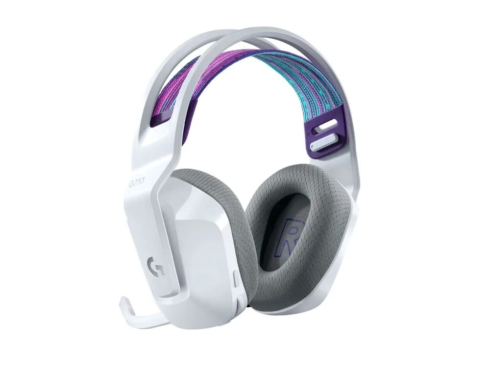 LOGITECH G733 LIGHTSPEED Wireless RGB Gaming Headset - WHITE - 2.4GHZ - EMEA, "981-000883" — miniatură