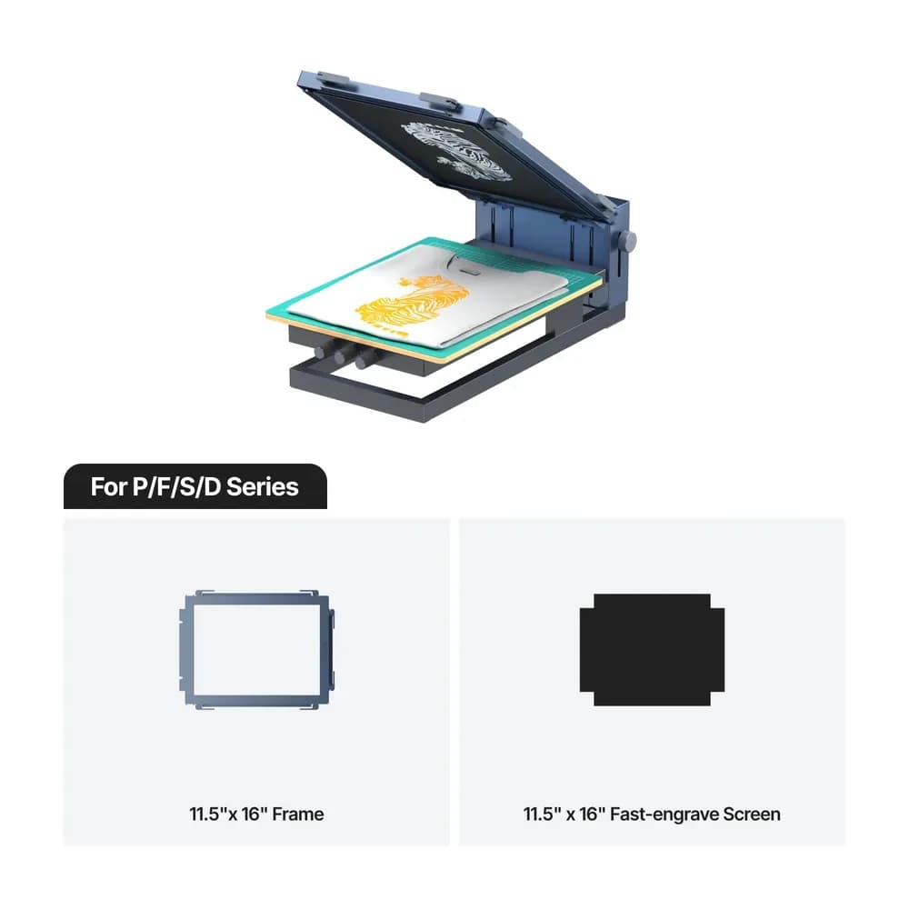 Ecran xTool Screen Printer 2.0 Large Frame pentru P/F/S/D series — miniatură