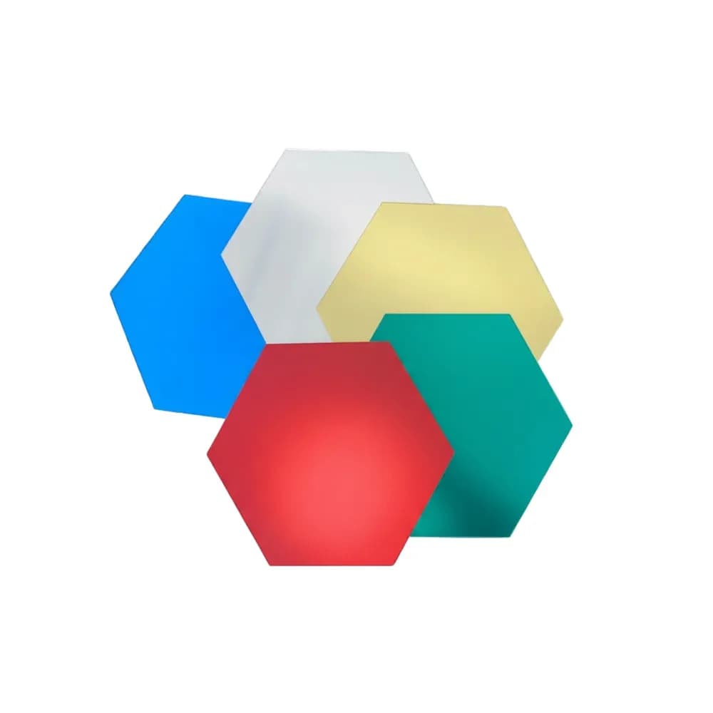 Oglinzi hexagonale colorate – 5 buc. — miniatură