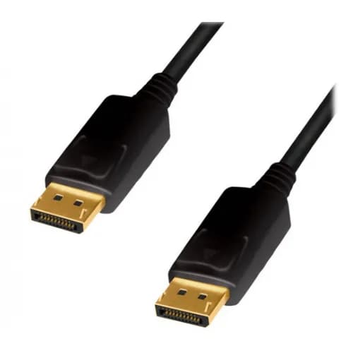 CABLU video LOGILINK, DisplayPort (T) la DisplayPort (T) 1.2, 2m, conectori auriti, rezolutie maxima 4K (3840 x 2160) la 60 Hz, dublu ecrabat, plastic, negru, "CD0101"