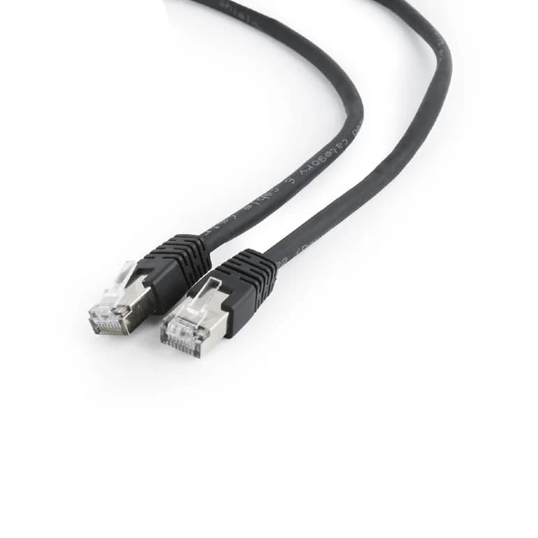 PATCH CORD FTP GEMBIRD Cat6, cupru-aluminiu, 1 m, negru, AWG26, ecranat "PP6-1M/BK"