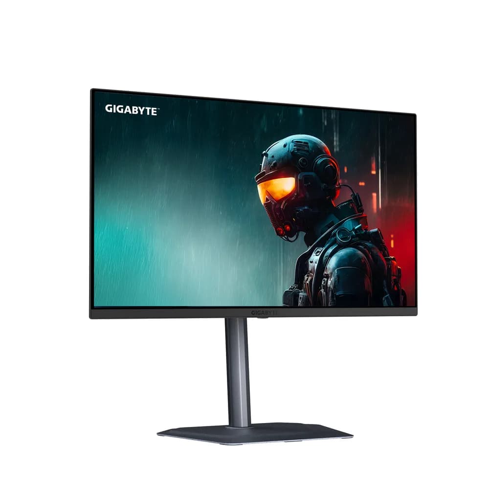 Monitor GIGABYTE MO27U2, QD-OLED, 27 inch, UHD, 3840 x 2160, HDMI, Displayport, Boxe, Pivot, 240 Hz, 0.03 ms, Negru "MO27U2" — miniatură