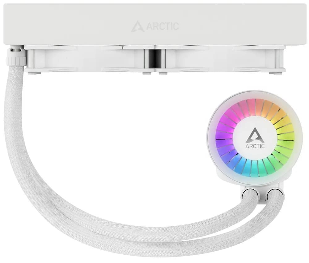 COOLER Arctic "Liquid Freezer III 280ARGB", racire lichid, skt. Intel LGA1700, AMD AM5/AM4,radiator aluminiu, pompa 2800rpm, fan 2x140mm,1900rpm,4-pin PWM,ARGB, alb "ACFRE00151A" — miniatură