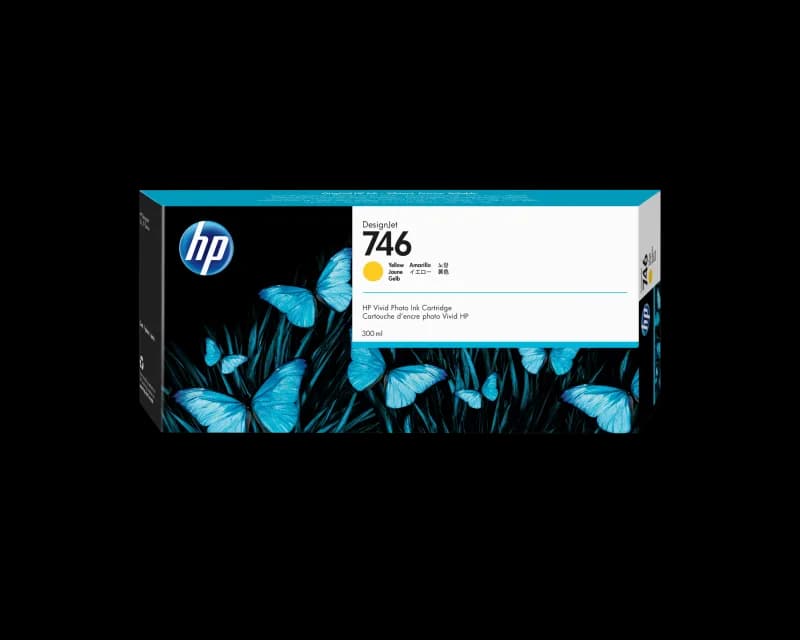 Cartus HP 746 300-ml Yellow DesignJet Ink Cartridge, Yellow