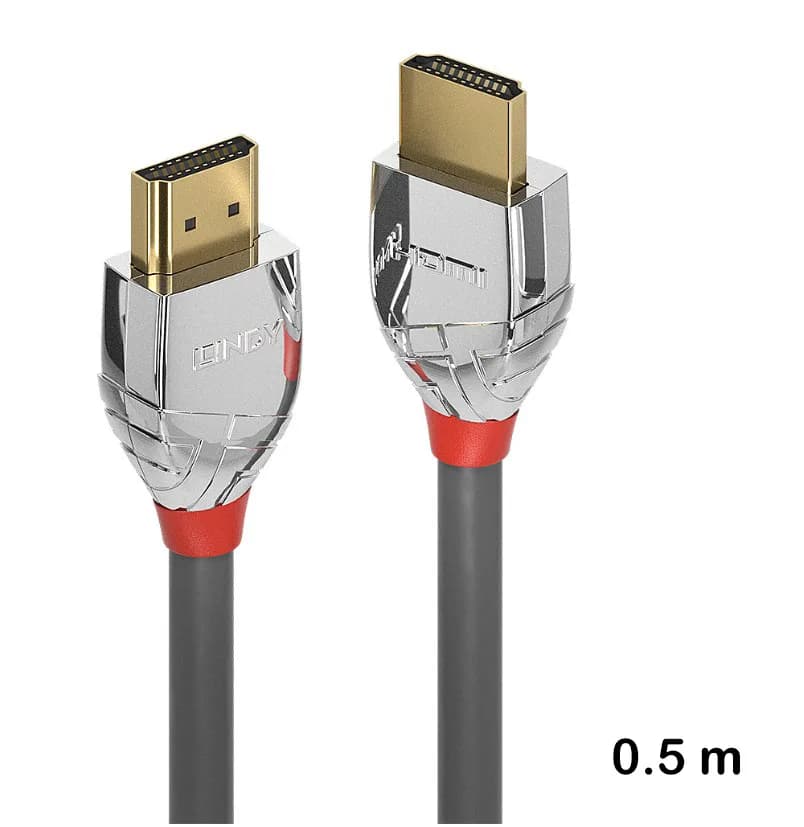 Cablu HDMI High Speed, 0.5m, Lindy, Cromo Line 37870