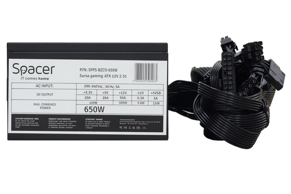 Sursa Spacer BZCO-650, 80+ Bronze, 650W — miniatură