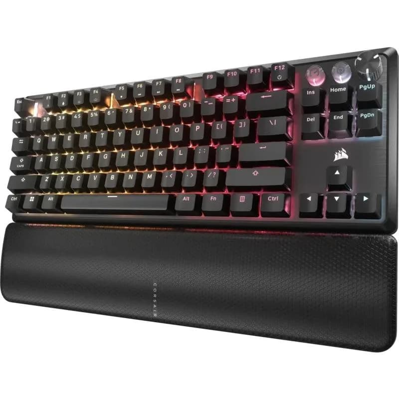 Tastatura Mecanica Gaming CORSAIR K70 PRO TKL, RGB, USB, negru — miniatură