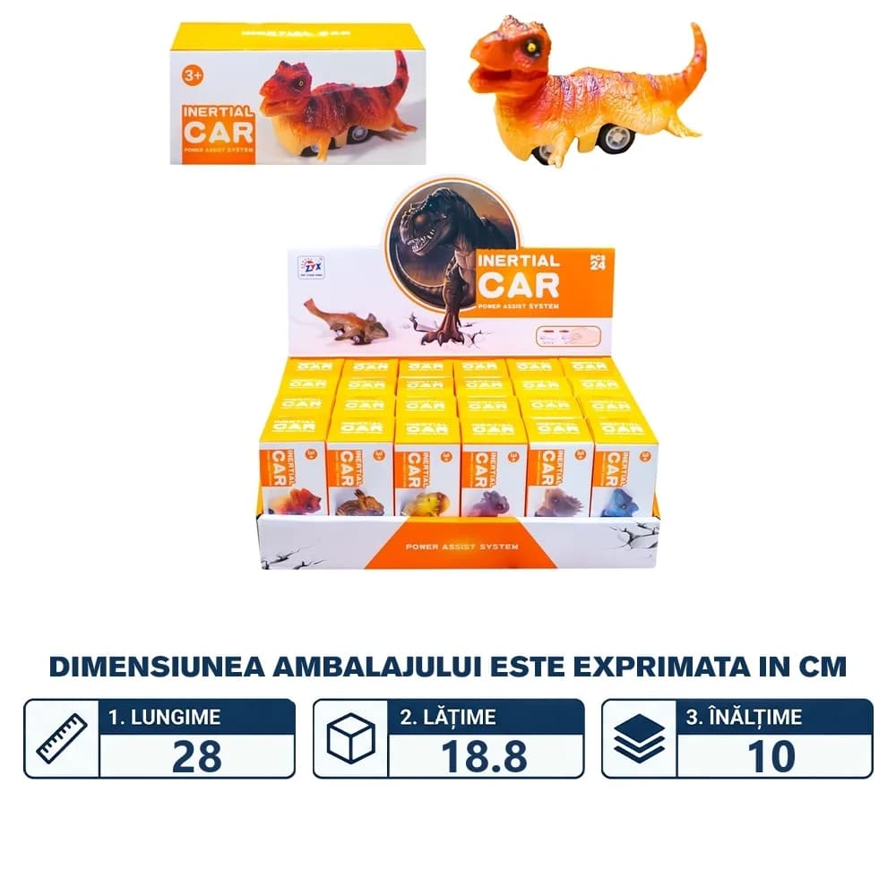 Dinozauri cu frictiune, 24 buc/set — miniatură