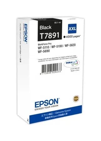 Cartus Cerneala Original Epson Black, T7891, pentru Workforce Pro Wf-5620Dwf, "C13T789140"(RAPO)
