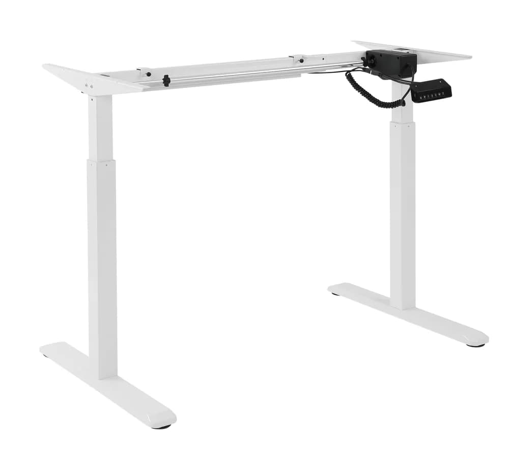 Cadru birou electric Sit-Stand, Blackmount ST1, ALB, Single Motor