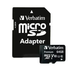 MEMORIE MICRO SDXC VERBATIM 64GB C10 "44084" — miniatură
