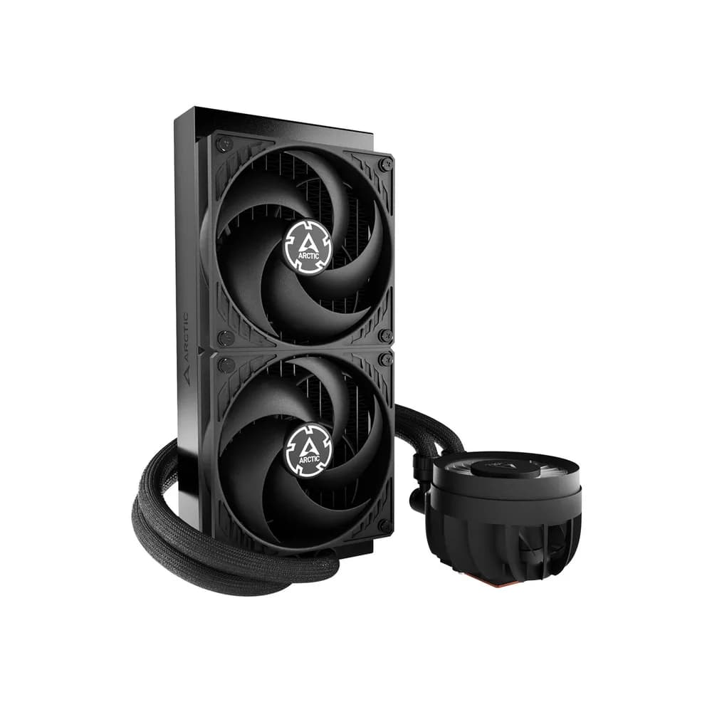 COOLER Arctic "Liquid Freezer III 240", racire lichid,skt. Intel LGA1700, AMD AM5/AM4,radiator aluminiu,pompa 2800rpm, fan 2x120mm,1800rpm,conector 4-pin PWM, negru "ACFRE00134A" — miniatură