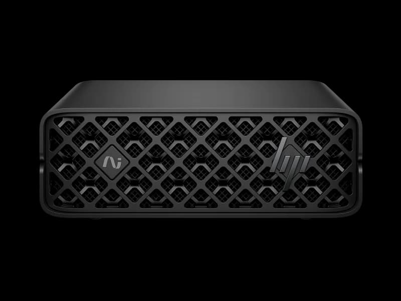 Desktop Workstation HP ZGX Nano G1n cu procesor Nvidia ARM GB10 pana la, 128 GB LPDDR5X, 2TB SSD, GB10 Blackwell GPU, NVIDIA DGX OS, Black