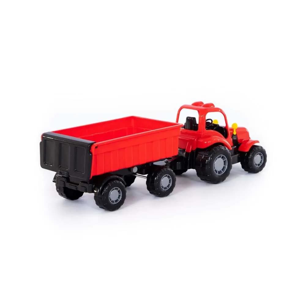 Tractor cu remorca - Hardy, 44x13x14 cm, Polesie — miniatură
