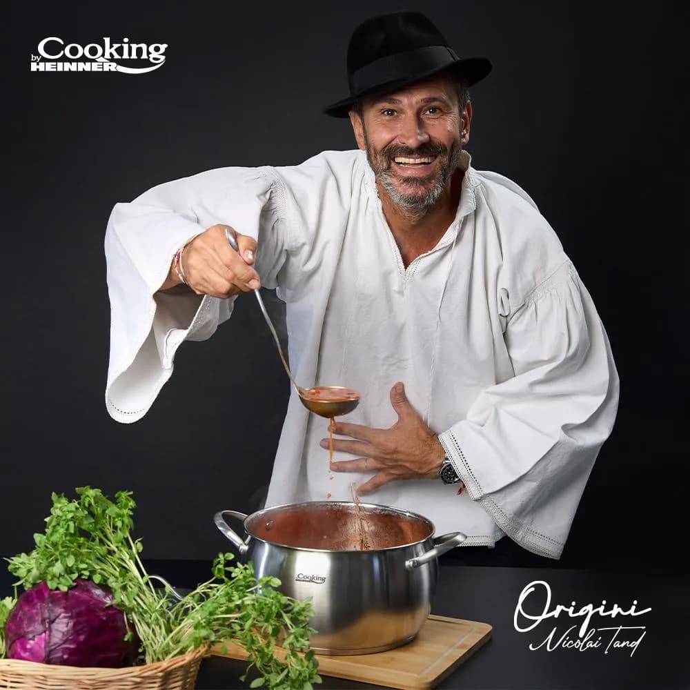 SEMIOALA INOX+CAPAC 24X13.5 CM, 6L, NICOLAI TAND, ORIGINI, COOKING BY HEINNER — miniatură