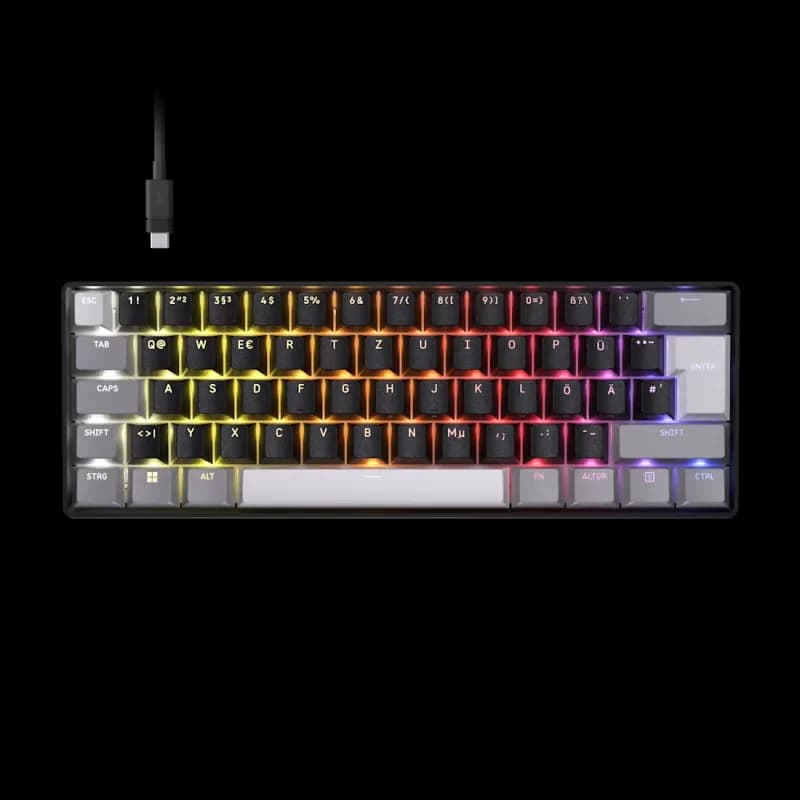 Tastatura Da CORSAIR CLIPPER PRO MINI 60, Nu, Cu fir, Negru