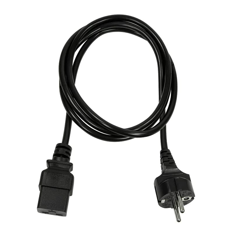 CABLU alimentare LOGILINK 1m, intrare Schuko, iesire C19, 16A, testat VDE, 3x1mm, black, "CP151" — miniatură