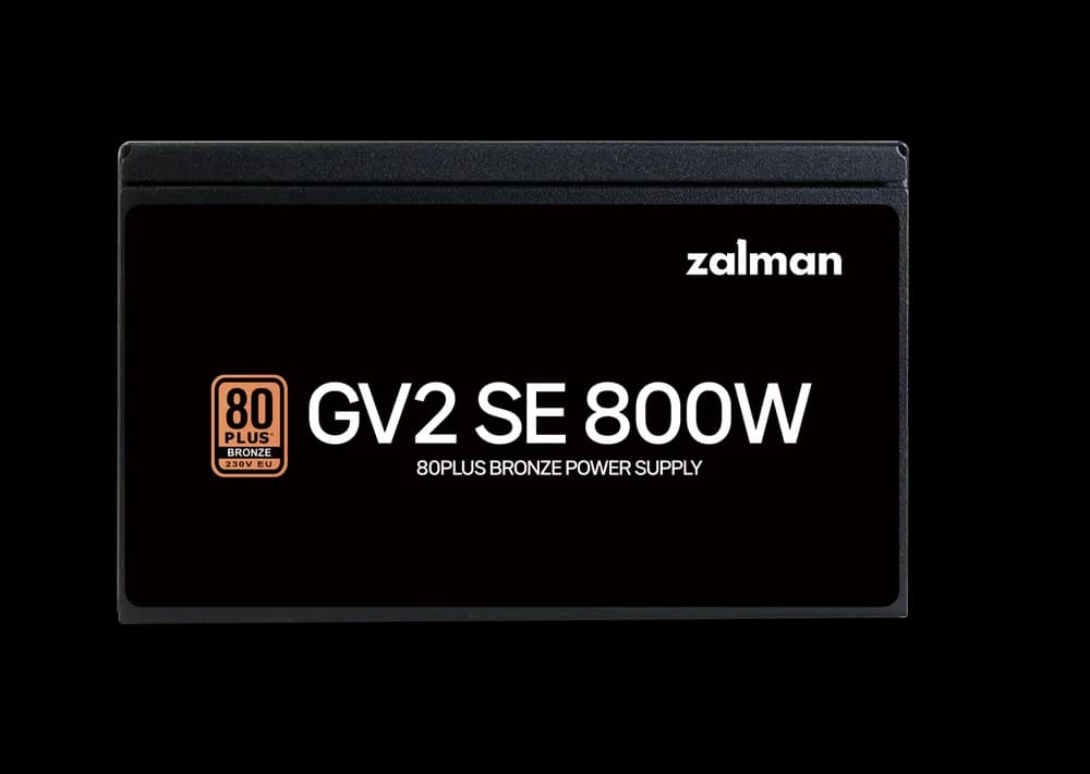 SURSA Zalman "ZM800", 800W, certificare 80Plus Bronze, non-modular, fan 120mm, negru, "ZM800-GV2SE" — miniatură