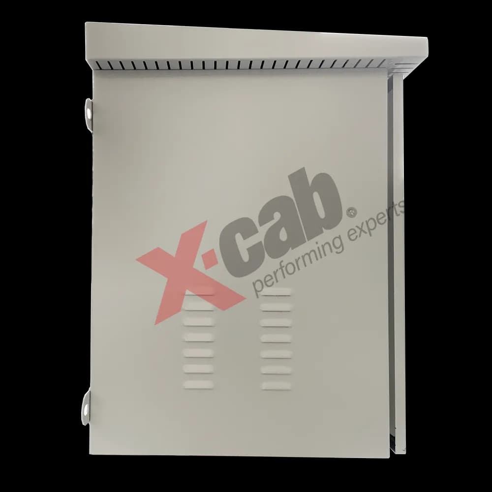 Cabinet metalic de exterior 19", rack de perete, 9U 600x400 mm, IP-55, Xcab "Xcab-OC6409" — miniatură
