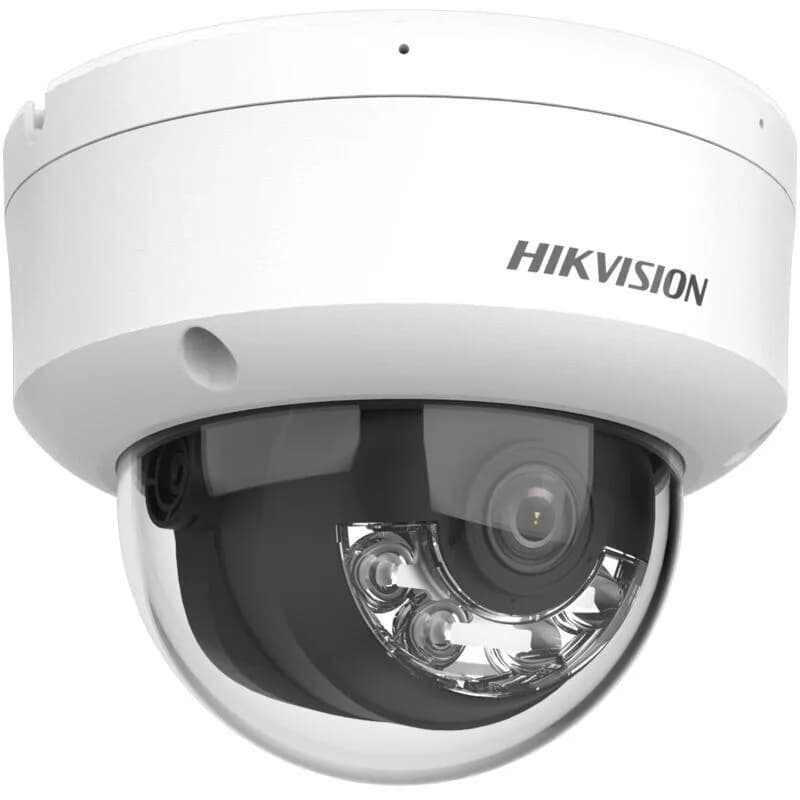 Camera de supraveghere IP Dome 6MP Hikvision DS-2CD2163G2-LIS2U(2.8MM), lentila fixa 2.8mm, iluminare min: Color: 0.005 Lux @ (F1.6, AGC ON),0 Lux cu lumina alba: 30m, IR 30m, microfon dual incorporat, interfata audio: 1/1, alarma: 1/1, slot card de memorie: microSD/microSDHC/microSDXC maxim 512GB