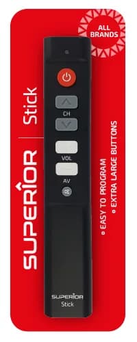 TELECOMANDA UNIVERSALA Superior, programabila pt. orice model de TV, baterii 2 x AAA (neincluse), negru "SUPTLB003" — miniatură