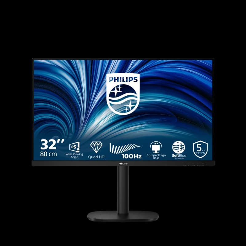 Monitor Consumer Philips 32B2N3500/00, 31.5", 2560 x 1440 pixeli, Black