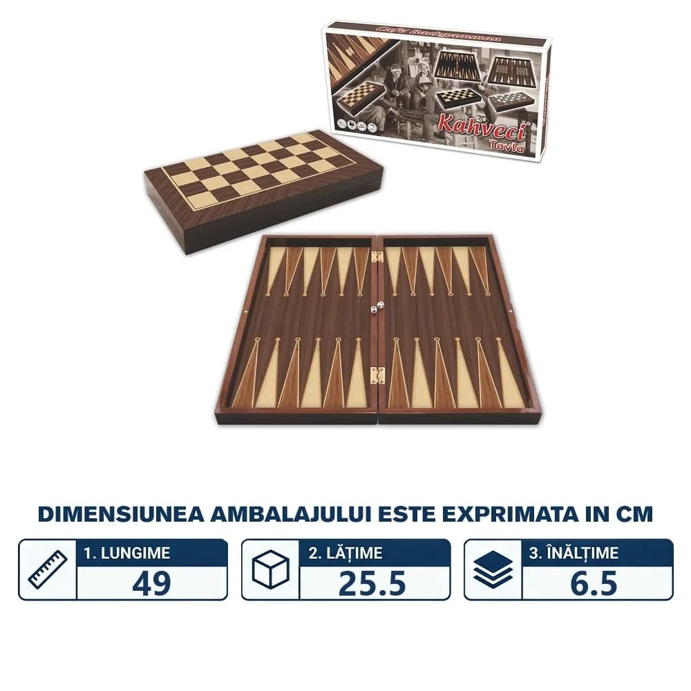 Joc table, Cafe, din lemn de nuc - STAR OKEY — miniatură