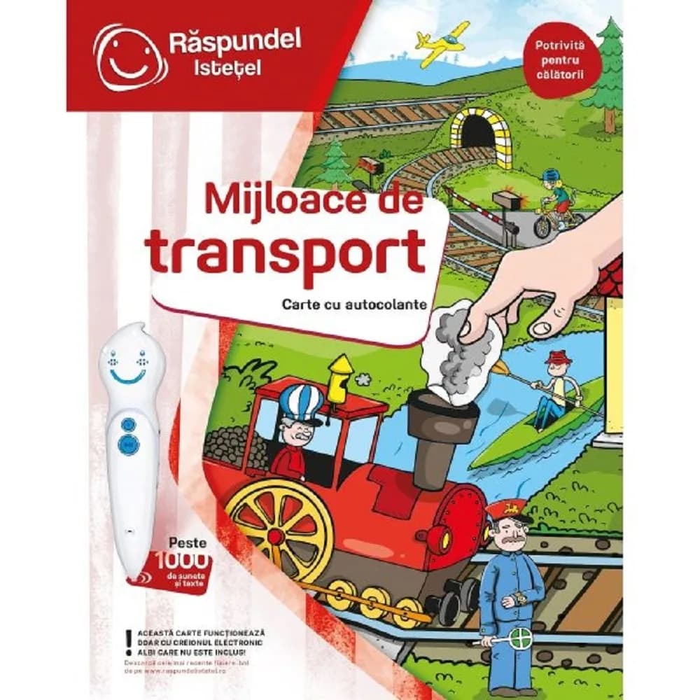 Raspundel Istetel, Carte cu autocolante, Mijloace de transport, ALBI - BLACKFIRE — miniatură