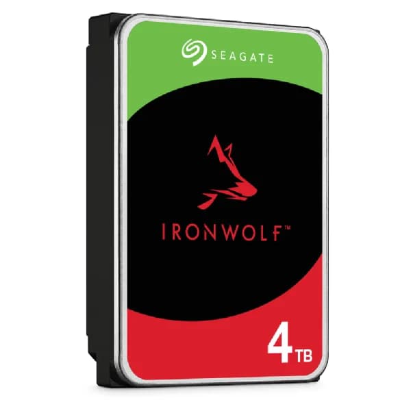 Bundle SEAGATE NAS HDD 4x4TB IronWolf 5400rpm 6Gb/s SATA 256MB cache 3.5inch 24x7 CMR for NAS and RAID rackmount systems BLK "ST4000VN006_B2" — miniatură