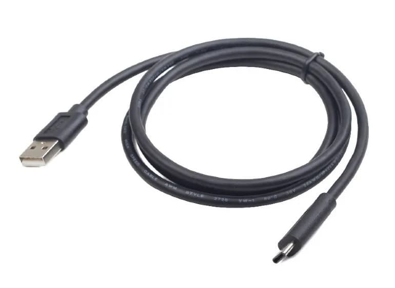 CABLU alimentare si date GEMBIRD, pt. smartphone, USB 2.0 (T) la USB 2.0 Type-C (T), 1m, negru, "CC-USB2-AMCM-1M"