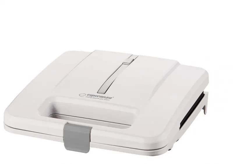 Prajitor de paine tip Sandwich maker Esperanza Parmigiano EKT010W 1000W Alb "EKT010W"