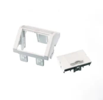 Modul unghiular 45x45 pentru 1 port Snap-In alb LANmark
