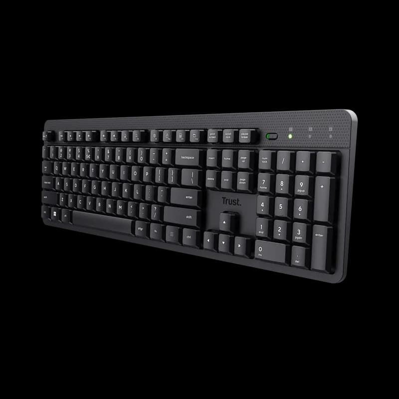 Tastatura Trust Ody II, Wireless, Negru — miniatură