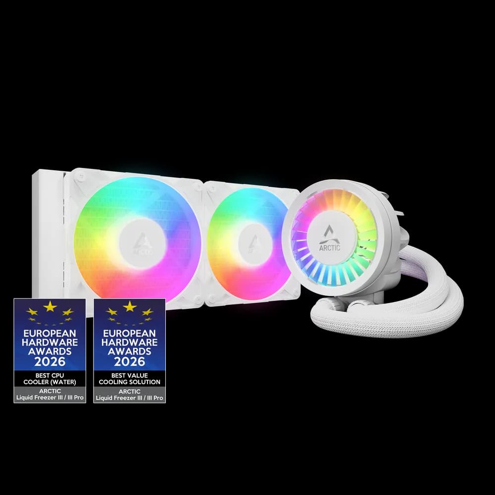 COOLER Arctic "Liquid Freezer III Pro 240 ARGB", skt. Intel si AMD, racire cu lichid, 2 x 120mm P12 Pro, 600 - 3000 RPM, ARGB adresabil, alb "ACFRE00186A"