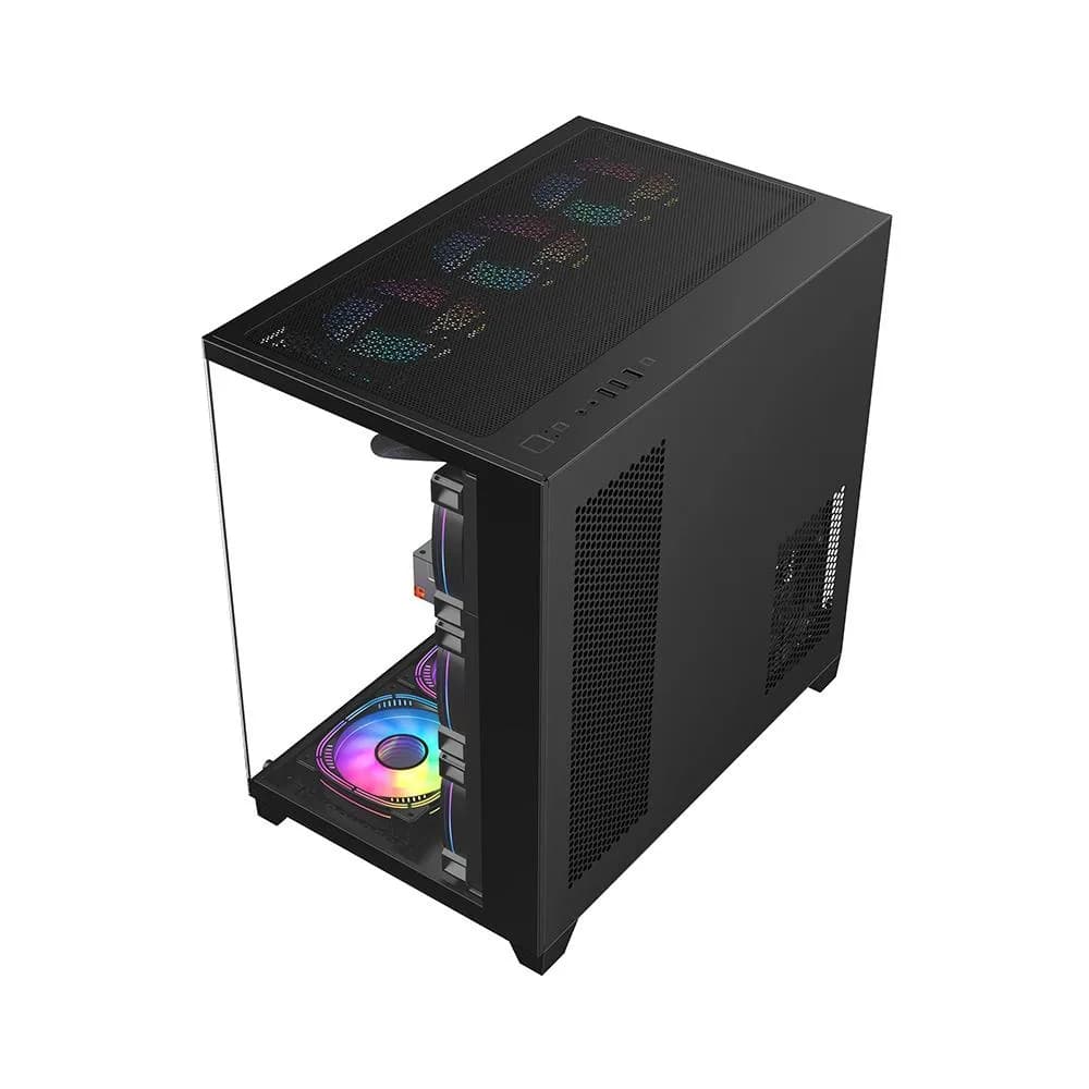 Carcasa 1STPLAYER Gaming MV8 Cube Tower NEGRU — miniatură
