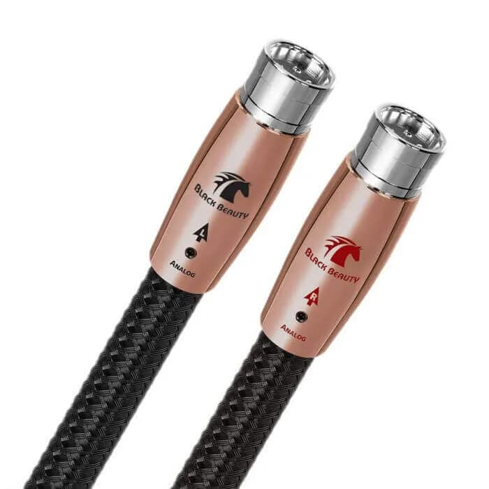 Cablu audio 2XLR - 2XLR AudioQuest Black Beauty, 0.75m, Level 6 noise Dissipation with Graphene, Solid PSC+