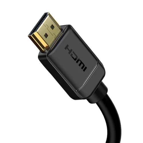 CABLU video Baseus HD Series, HDMI (T) la HDMI (T), rezolutie maxima 4K UHD (3840 x 2160) la 60 Hz, conectori auriti, 1m, negru "CAKGQ-A01" - 6953156222519 — miniatură
