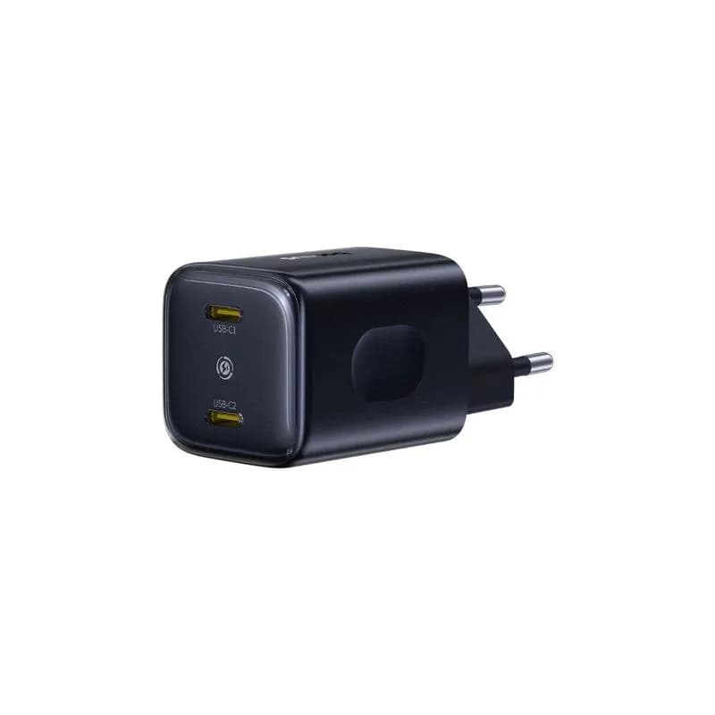 INCARCATOR retea Baseus PicoGo AN13, Quick Charge 45W, 2 x USB Type-C, negru "E0121F00" - 6953156211681 — miniatură