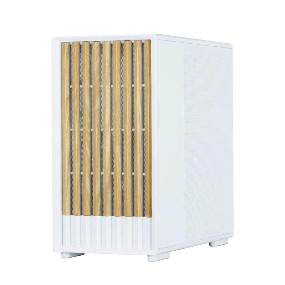 CARCASA Zalman "P10 NAMU", mini tower, gaming, fara sursa, suporta 7xfan, 3xfan inclus, PSU shroud, display 9.1inch, USB Type-C x 1, USB 3.1 gen1, audio+mic, 5 sloturi expansiune, alb, "P10 NAMU White" — miniatură
