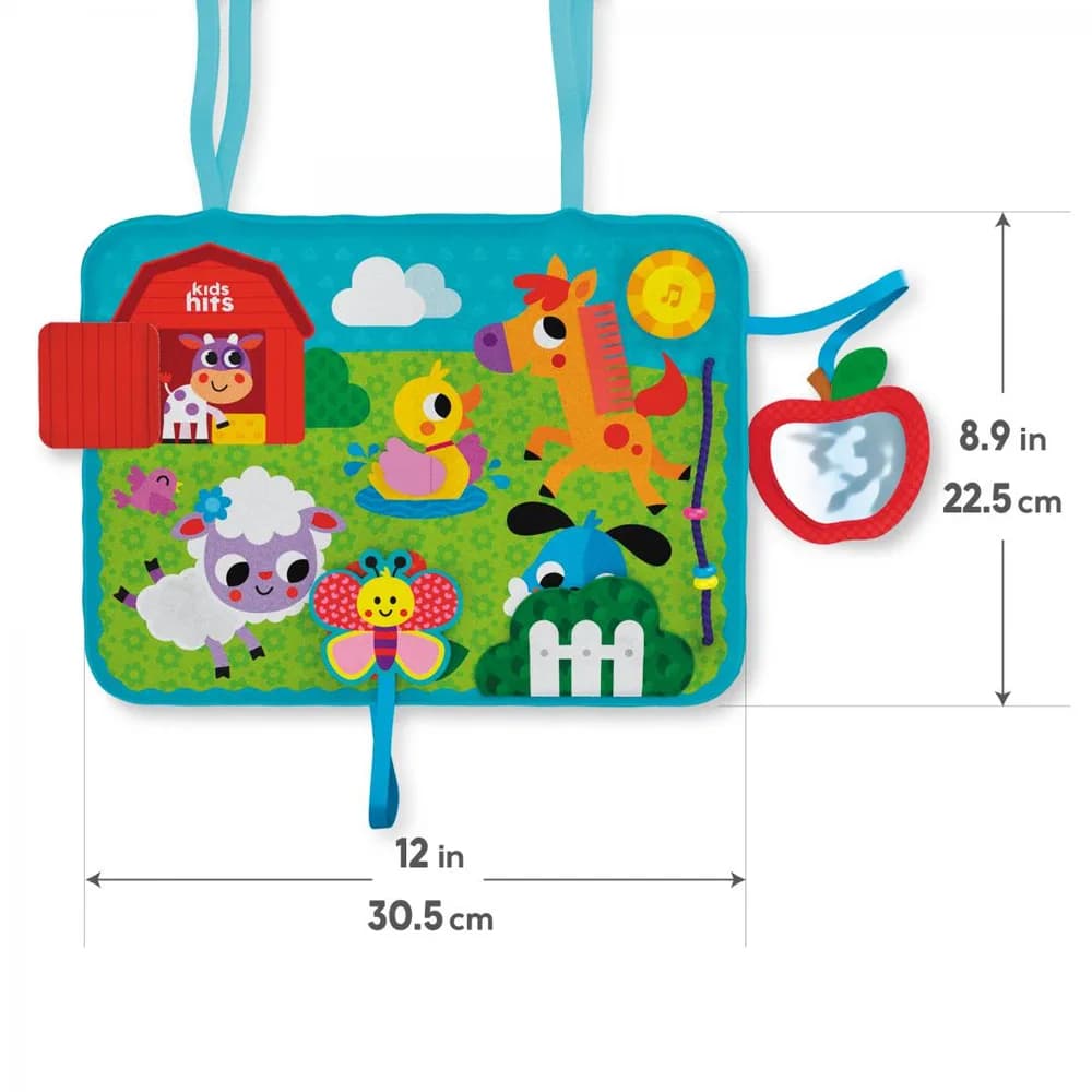 PANOU SENZORIAL CU ACTIVITATI, AVENTURI LA FERMA — miniatură