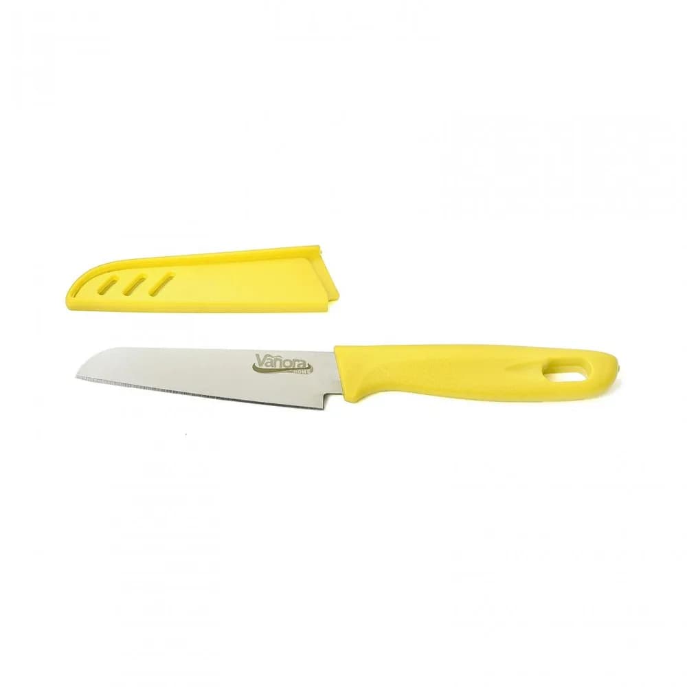 CUTIT CU TEACA 9.5 CM, VANORA HOME (mix 4 culori in bax - 3 albastre, 3 galbene, 3 rosii, 3 verzi) — miniatură