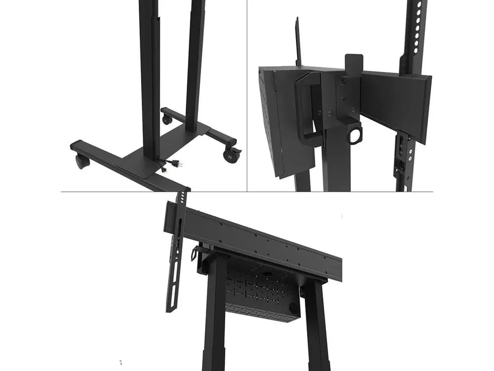 Stand mobil motorizat Neomounts by Newstar, 37"-100", 110 kg, VESA 800x600, negru — miniatură